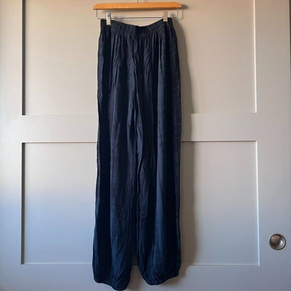 Style Park 1 Women Tie Dye Harem Style Jogger Pants One Size Black Boho Wide Leg - Picture 2 of 14